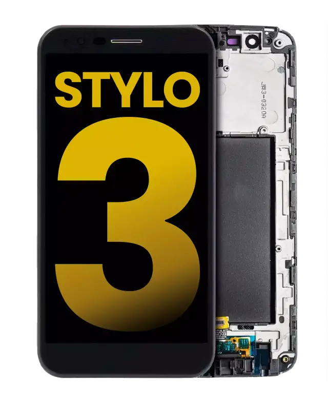 Écran LCD avec châssis pour LG Stylo 3 (reconditionné, noir)