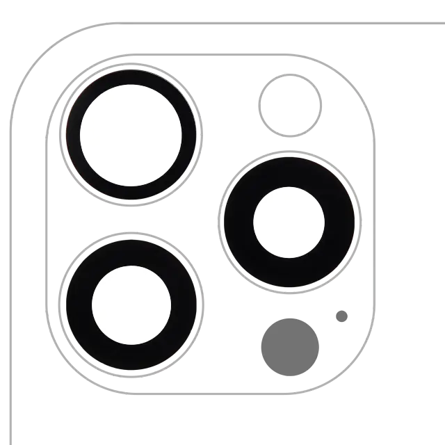 Lentille de caméra arrière avec adhésif pour Apple iPhone 16 Pro / 16 Pro Max (lot de 3, Real Sapphire, premium, lot de 10)