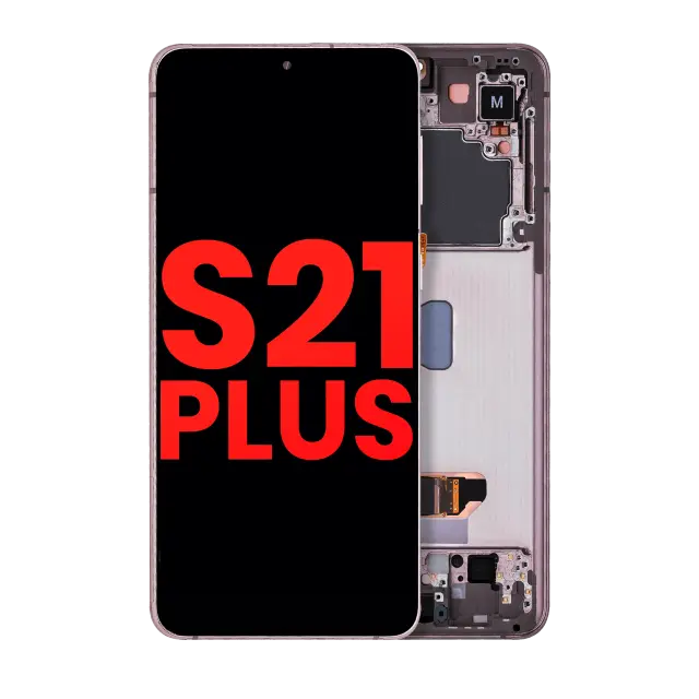 Écran OLED avec châssis pour Samsung Galaxy S21 Plus 5G (compatible premium, Phantom Violet / Pink / Gold)