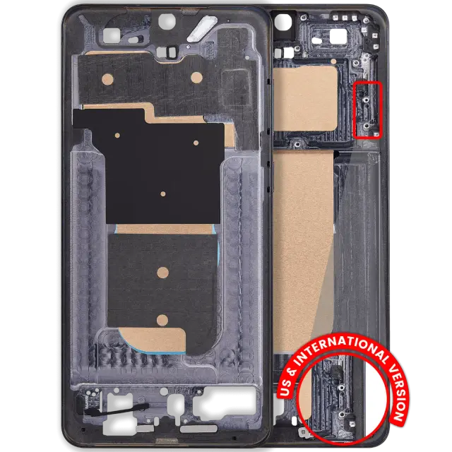 Châssis pour Samsung Galaxy S25 Edge 5G (version US & internationale, Titanium Jetblack)