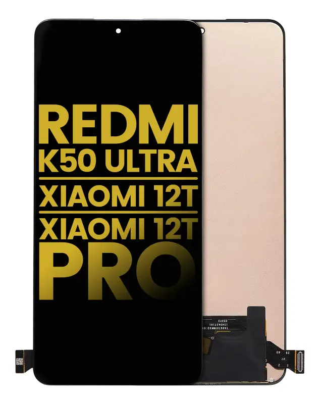 Écran OLED sans châssis pour Xiaomi Redmi K50 Ultra / 12T / 12T Pro (reconditionné, toutes couleurs)
