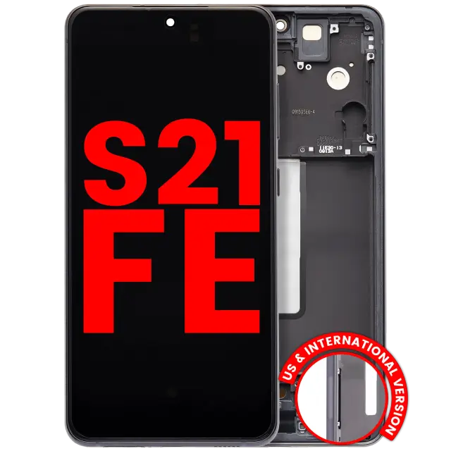 Écran pour Samsung Galaxy S21 FE 5G (version US & internationale, compatible premium, graphite)