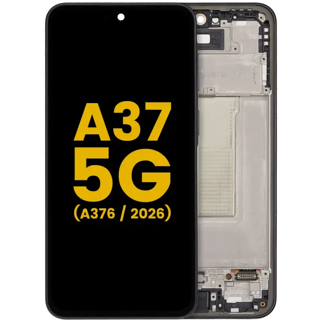 Écran OLED avec châssis pour Samsung Galaxy A37 5G (A376 / 2026) (reconditionné, Charkoal)