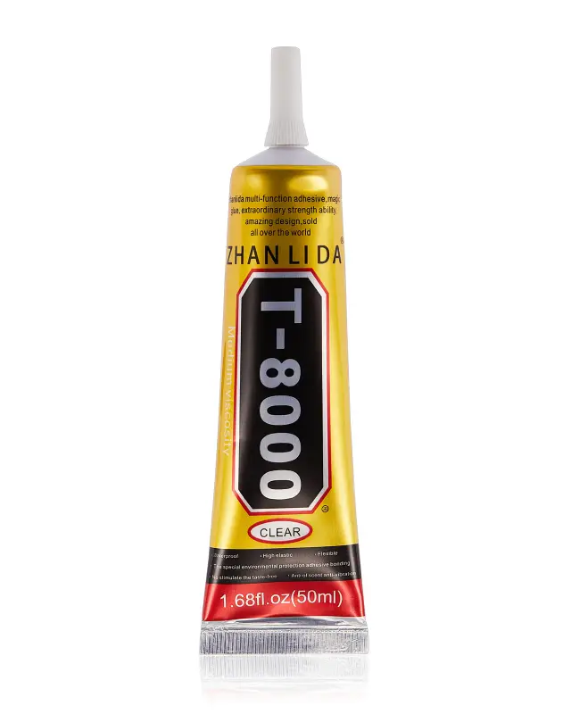 Colle multi-usage Zhanlida T8000 (50 ml, transparente)