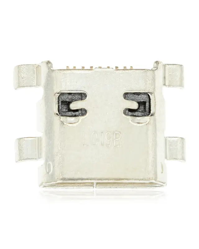 Connecteur de charge à souder — format Micro B, 7 broches, 4 points de fixation (C061)
