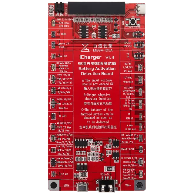 Carte de détection et d’activation de batterie Qianli iCharger V1.4