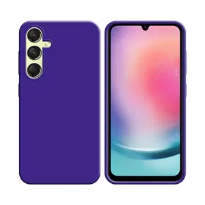 Coque Silicone Compatible pour Samsung Galaxy A24 4G A245 (#7) Mauve