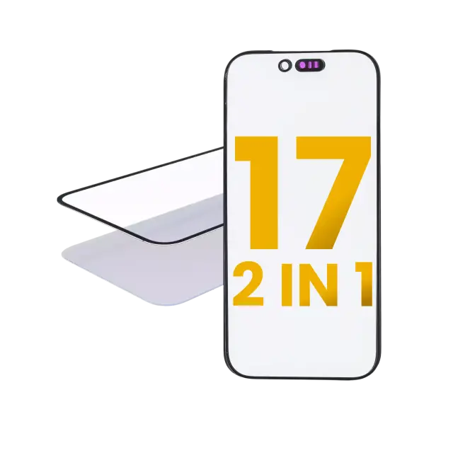 Vitre d’écran avec OCA pour Apple iPhone 17 (lot de 2, OCA Master)