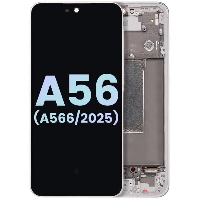 Écran OLED avec châssis pour Samsung Galaxy A56 5G (A566 / 2025) (pack service origine, rose)