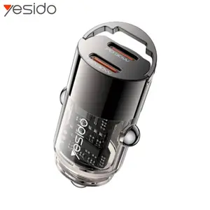 Chargeur Allume-Cigare Yesido Y69 SUPER FAST (2x Type-C PD30W) Noir