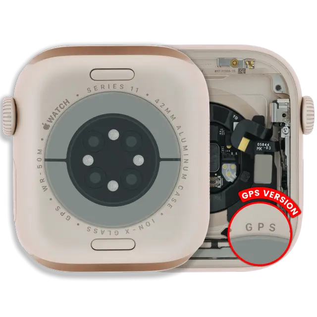 Châssis pour Apple Watch Series 11 (42MM) (occasion d'origine — grade A, version GPS, Aluminum / Rose Gold)
