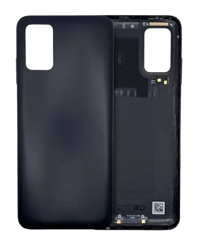 Vitre arrière pour Samsung Galaxy A03S (A037M / 2021) (pack service origine, noir)