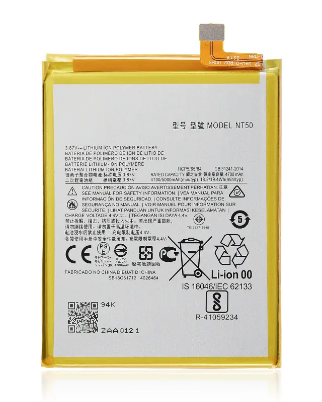 Batterie pour Motorola Moto Edge 20 Lite (XT2139-1 / 2021) / Edge 20 Fusion (XT2139-2 / 2021) (NT50)