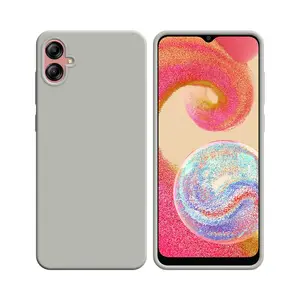 Coque Silicone Compatible pour Samsung Galaxy A04e A042 (#9) Blanc