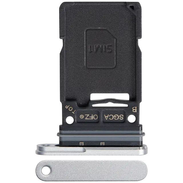 Tiroir SIM pour Samsung Galaxy S25 FE 5G (blanc, premium)