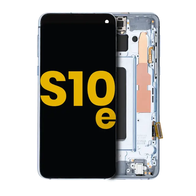Écran OLED avec châssis pour Samsung Galaxy S10E (reconditionné, Prism Blue)
