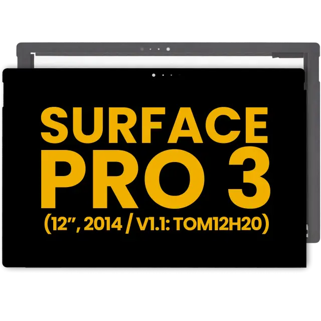 Écran LCD avec vitre tactile pour Microsoft Surface Pro 3 (1631 / TOM12H20 / Version V1.1) (reconditionné)