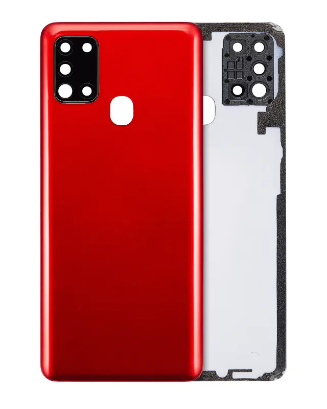 Vitre arrière pour Samsung Galaxy A21S (A217 / 2020) (compatible premium, rouge)