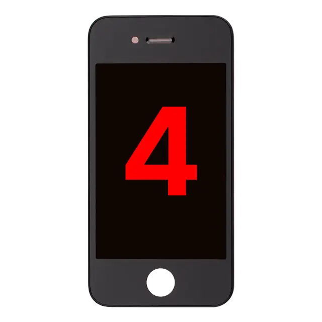 Écran pour Apple iPhone 4 (GSM, compatible premium, noir)