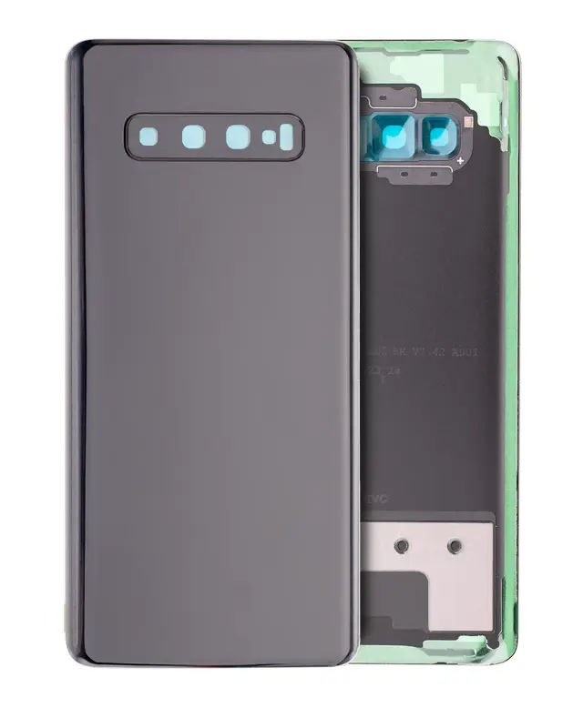 Vitre arrière pour Samsung Galaxy S10 Plus (pack service origine, Prism Black)