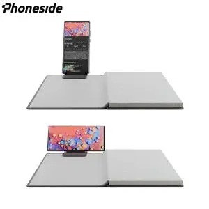 Support pour Smartphone Phoneside Note pour Carnet & Cahier Marron