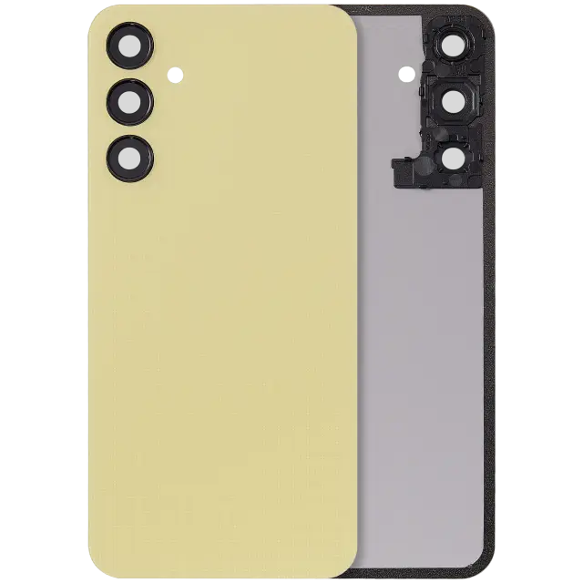 Vitre arrière pour Samsung Galaxy A25 5G (A256 / 2023) (sans logo, compatible, Personality Yellow)