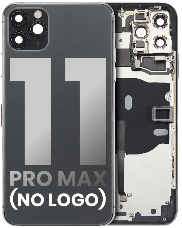 Châssis pour Apple iPhone 11 Pro Max (sans logo, compatible premium, gris sidéral)