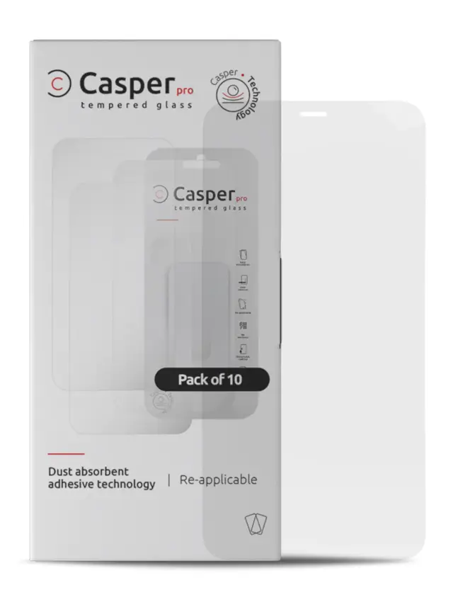 Verre trempé pour Apple iPhone 12 Mini (Case Friendly, lot de 10, transparent)