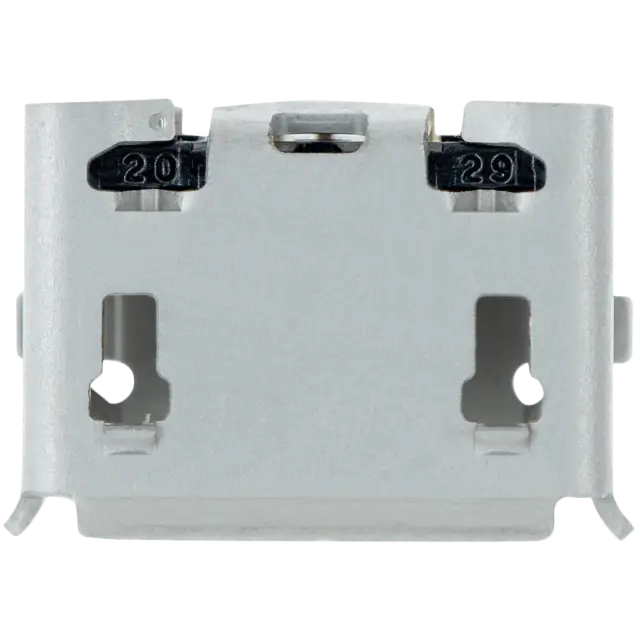 Connecteur de charge à souder — format Micro B, 5 broches, 2 points de fixation (C004)