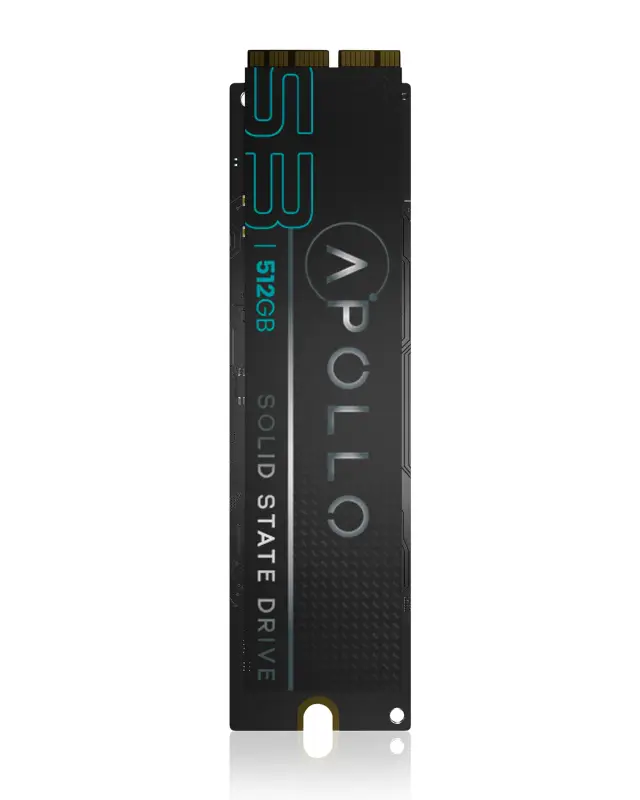 Apollo S3 512GB Mac SSD (NVMe PCIe Gen3x4) pour apollo MacBook Air 11 & 13" A1465 A1466 (Mid 2013-2017) (2013)