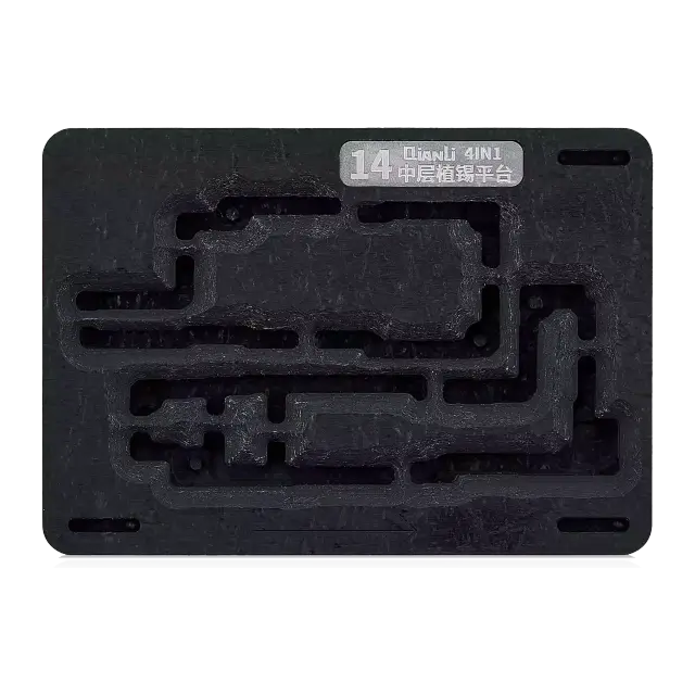 Plateforme de rebillage de couche intermédiaire 4-en-1 Qianli pour iPhone 14 / 14 Plus / 14 Pro / 14 Pro Max