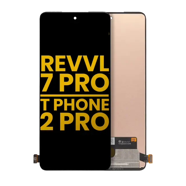 Écran OLED sans châssis pour Revvl T-Mobile Revvl 7 Pro / T Phone 2 Pro 5G (reconditionné, toutes couleurs)