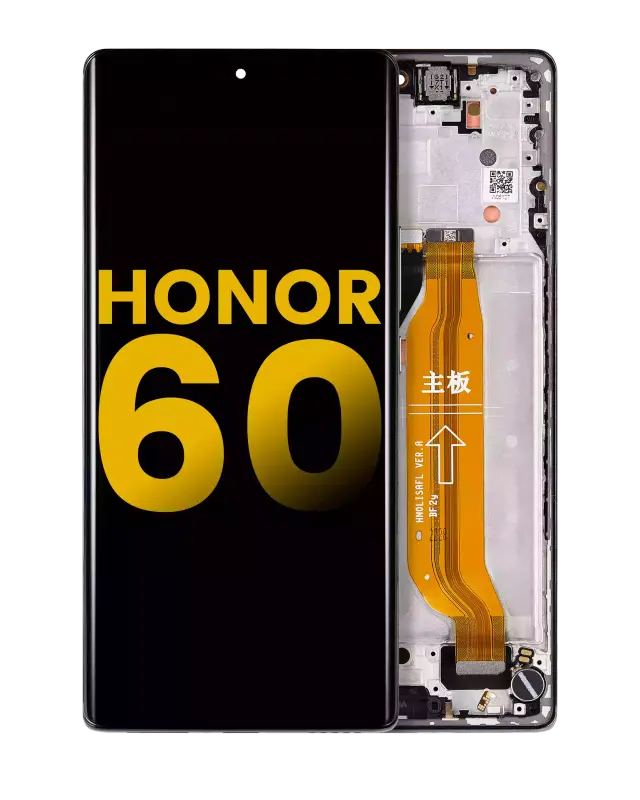 Écran OLED avec châssis pour Honor 60 (reconditionné, noir)