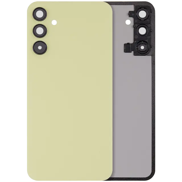 Vitre arrière pour Samsung Galaxy A15 5G (A156 / 2023) (sans logo, compatible premium, Personality Yellow)