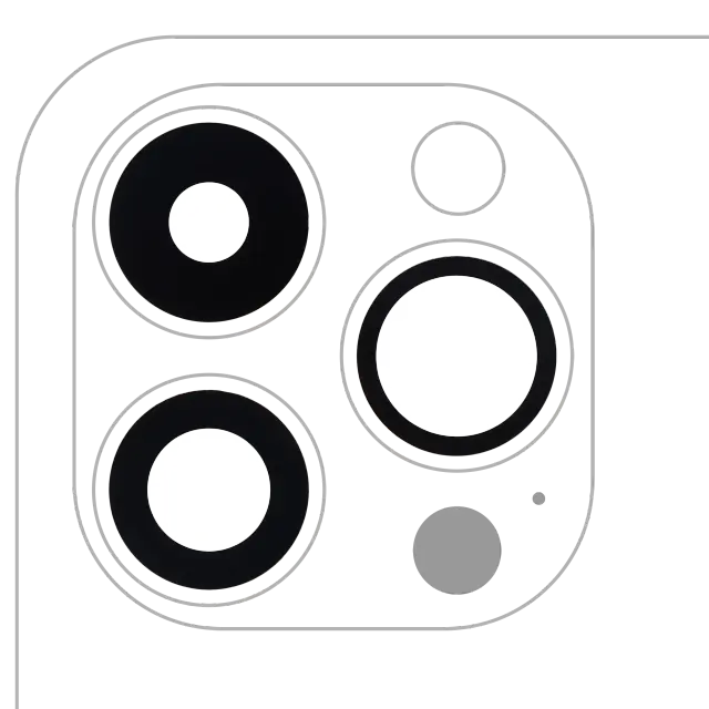 Lentille de caméra arrière avec adhésif pour Apple iPhone 14 Pro / 14 Pro Max (lot de 3, compatible premium)