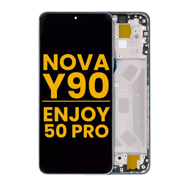 Écran LCD avec châssis pour Huawei Nova Y90 / Enjoy 50 Pro (reconditionné, Crystal Blue)