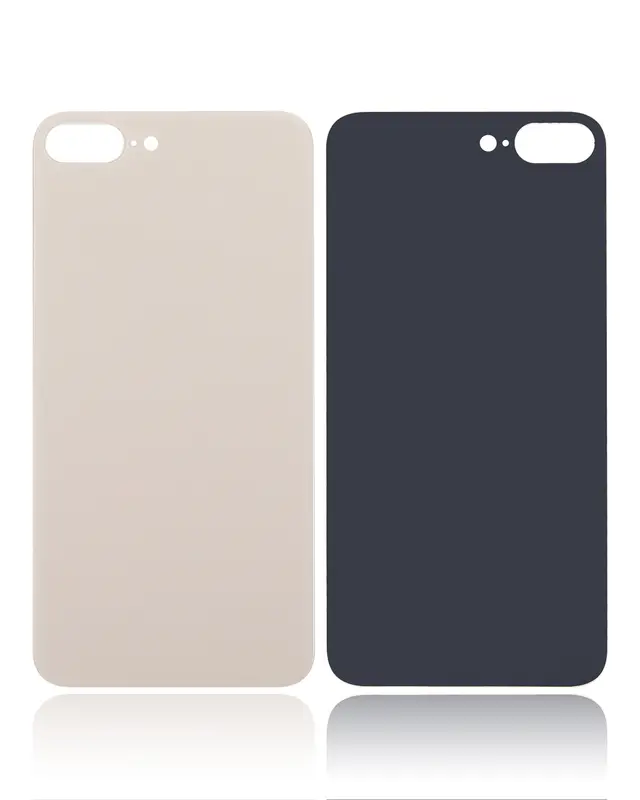 Vitre arrière pour Apple iPhone 8 Plus (compatible, sans logo, or) — vue 1