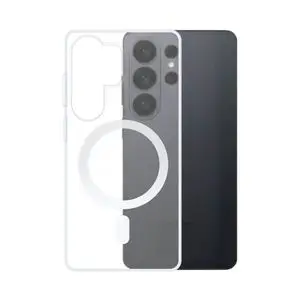 Coque Silicone MagSafe Compatible pour Samsung Galaxy S26 Ultra S948 Transparent