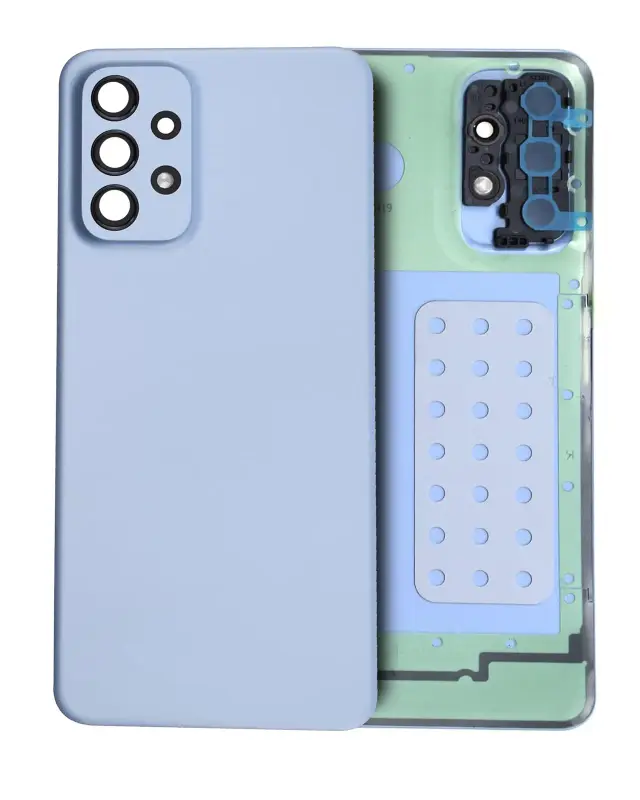 Vitre arrière pour Samsung Galaxy A23 5G (A236 / 2022) (pack service origine, bleu)
