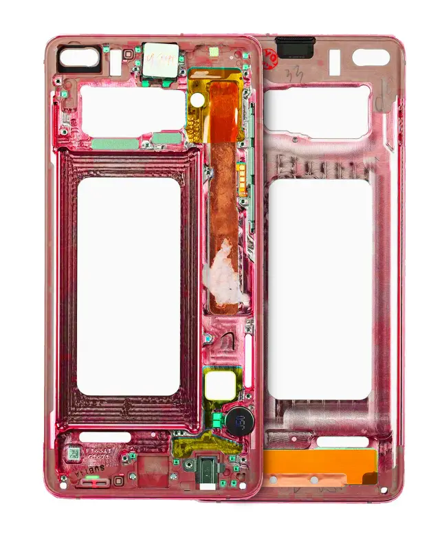 Châssis pour Samsung Galaxy S10 (avec petits composants, Cardinal Red)