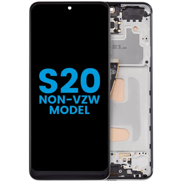 Écran pour Samsung Galaxy S20 (Non-Verizon 5G UW Frame) (Aftermarket: Incell, Cosmic Black)