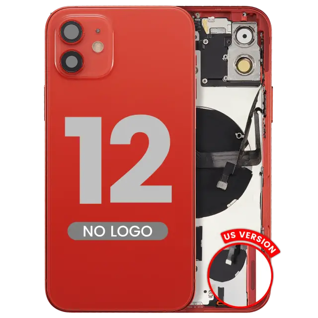 Châssis pour Apple iPhone 12 (version US, compatible premium, rouge)