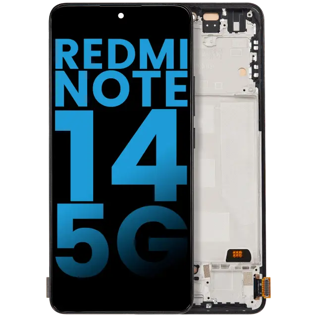Écran pour Xiaomi Redmi Note 14 5G (Aftermarket: Incell, noir minuit)