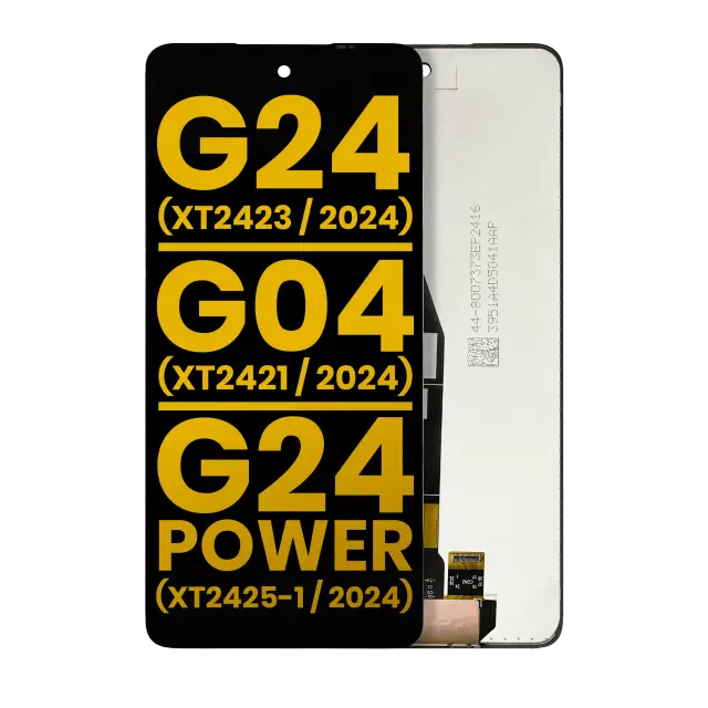 Écran pour Motorola Moto G24 (XT2423 / 2024) / G04 (XT2421 / 2024) / G24 Power (XT2425-1 / 2024) / G04S (XT2421-8) / E14 (XT2421-12) (reconditionné, toutes couleurs)