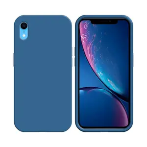 Coque Silicone Compatible pour Apple iPhone XR (#20) Bleu Marine
