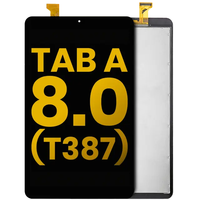 Écran LCD sans châssis pour Samsung Galaxy Tab A 8.0" (T387) (2018) (reconditionné, noir)
