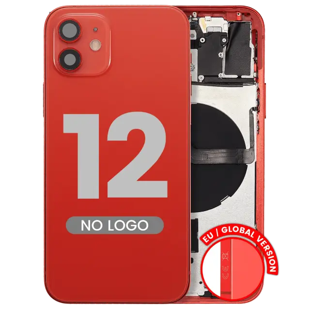 Châssis pour Apple iPhone 12 (version EU, compatible premium, rouge)