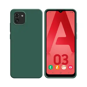 Coque Silicone Compatible pour Samsung Galaxy A03 A035F (#22) Vert Foncé