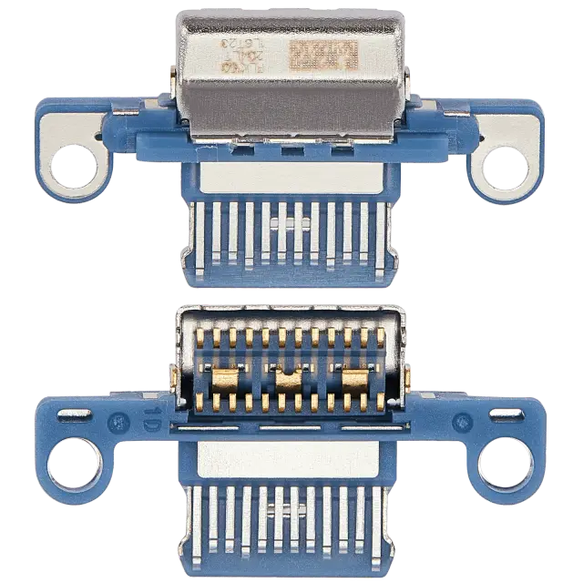Connecteur de charge nu à souder pour Apple iPad 10 (2022) (soudure requise, bleu, lot de 10)