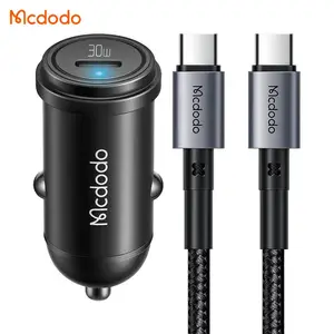 Chargeur Allume-Cigare Mcdodo CC-7493 30W Charge Rapide (avec Câble Type-C vers Type-C 1.2m) Noir